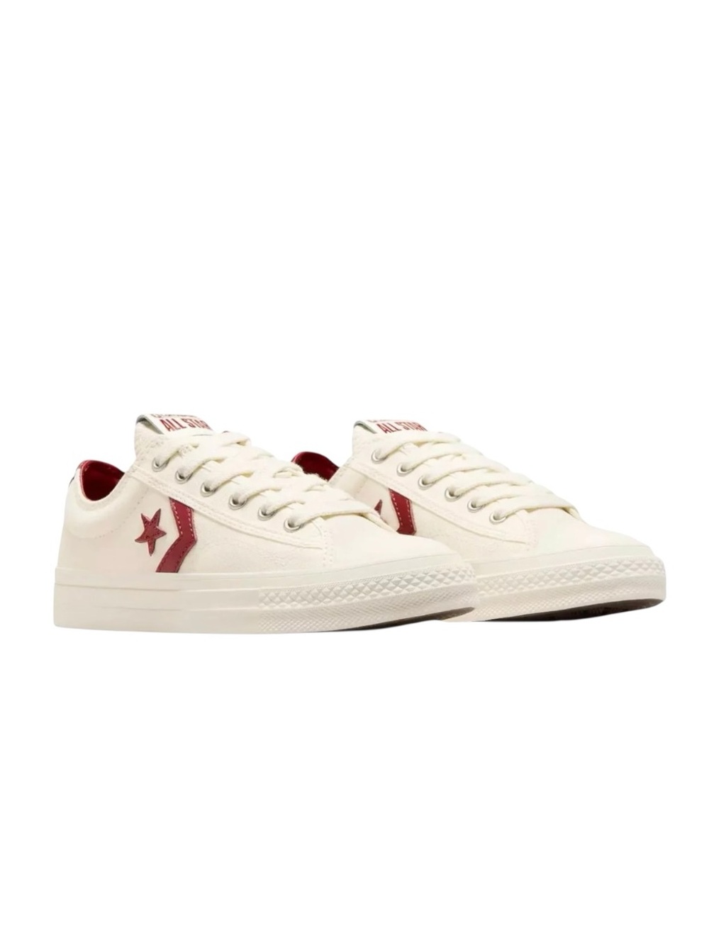 Converse Star Player 76 Egret & Park Red Shoes Size Men’s 8.5/ 10 Women’s NWT - Picture 7 of 15